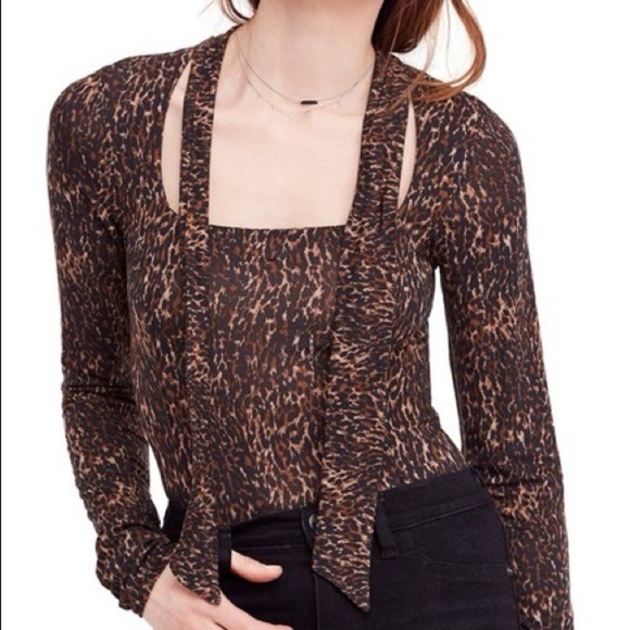 Free People Cheetah Top - Picture 2 of 5